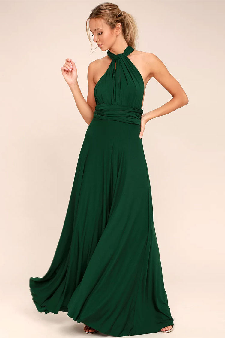 Forest Green Bridesmaid dress - Infinity Dress Convertible