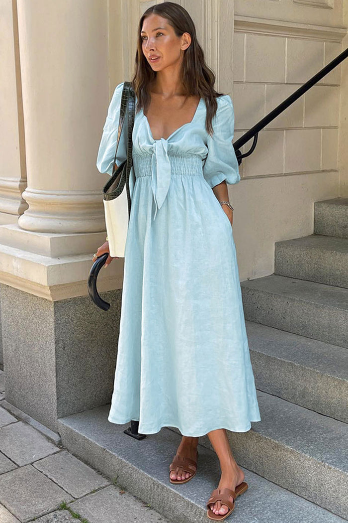 Casual fashion midi dresses with sleeves