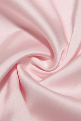 Silky Satin Pleated Trim Corset Strapless Party Mini Dress - Pink