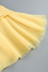 Sparkly Crystal Ring Strapless Ruched Cutout A Line Chiffon Party Mini Dress