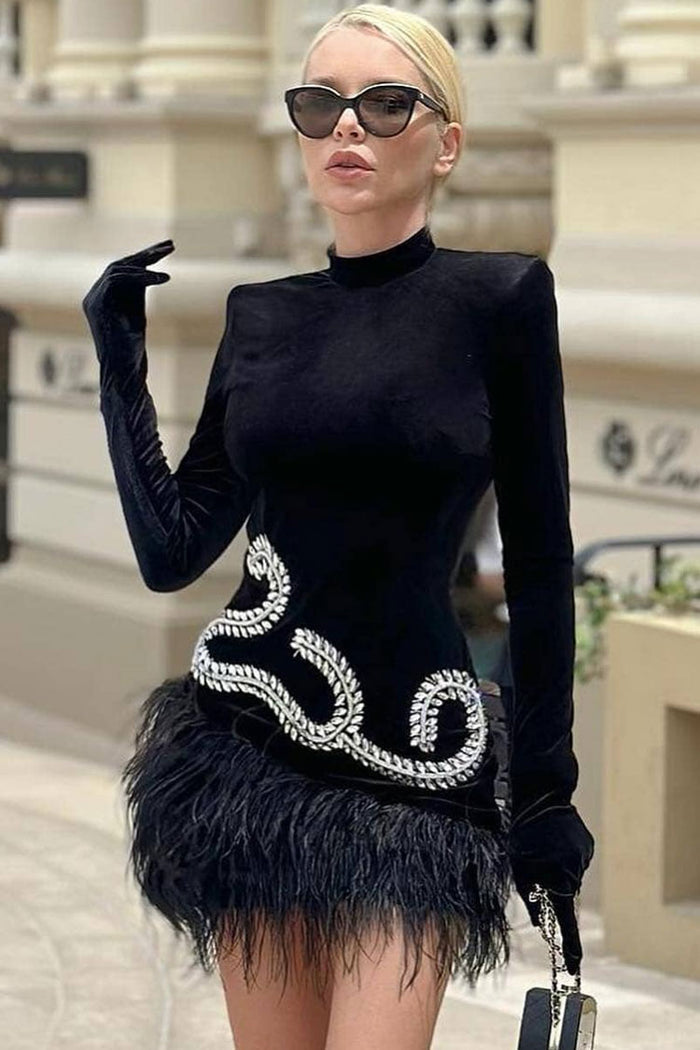 Long sleeve glove dress best sale